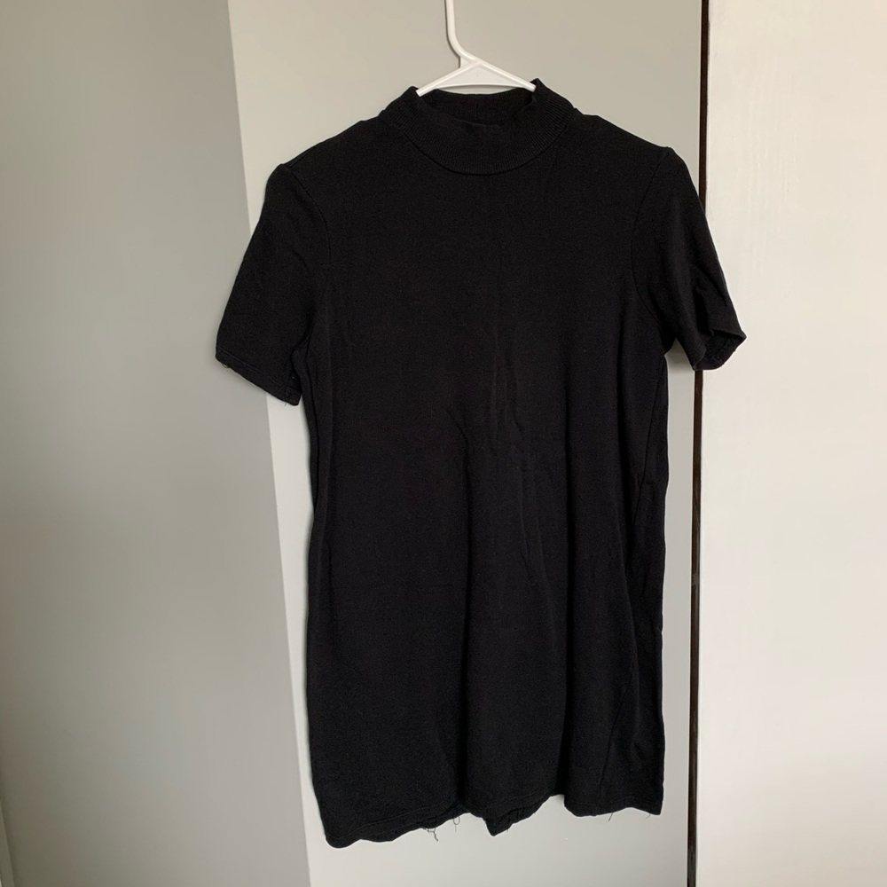 Zara Black Mock Neck Dress